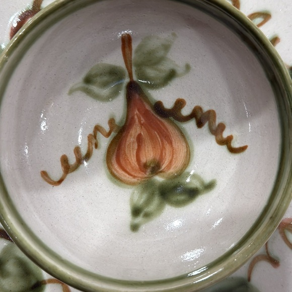 Louisville Pottery Stoneware John B. Taylor "Harvest" Chip & Dip Platter - Picture 5 of 6